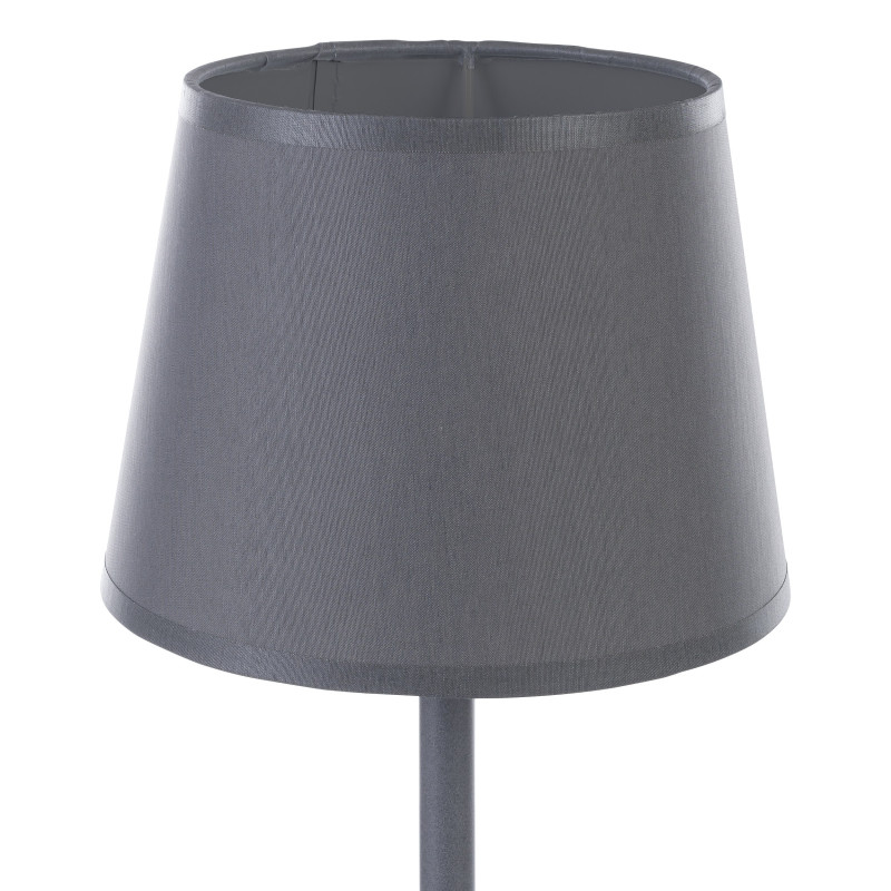 Lampe à poser MAJA GRAY Tissu gris anthracite Design Minimaliste 