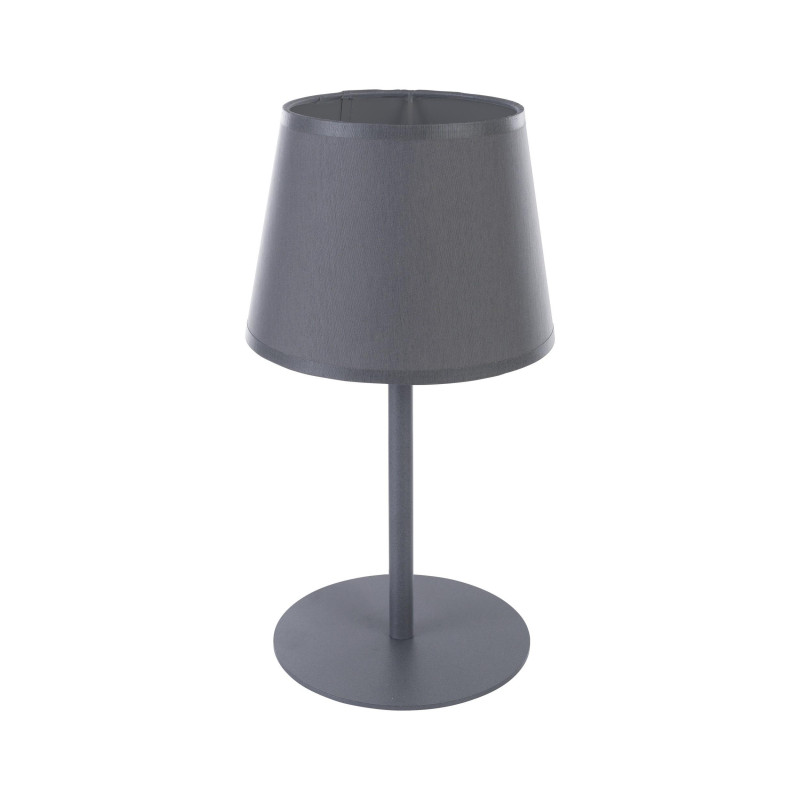 Lampe à poser MAJA GRAY Tissu gris anthracite Design Minimaliste 