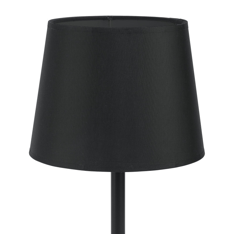 Lampe à poser MAJA BLACK Tissu noir Design Minimaliste 