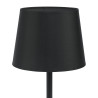 Lampe à poser MAJA BLACK Tissu noir Design Minimaliste 