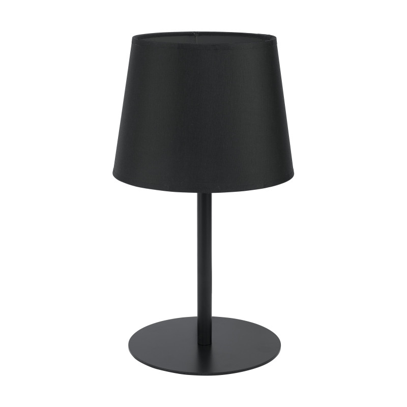 Lampe à poser MAJA BLACK Tissu noir Design Minimaliste 