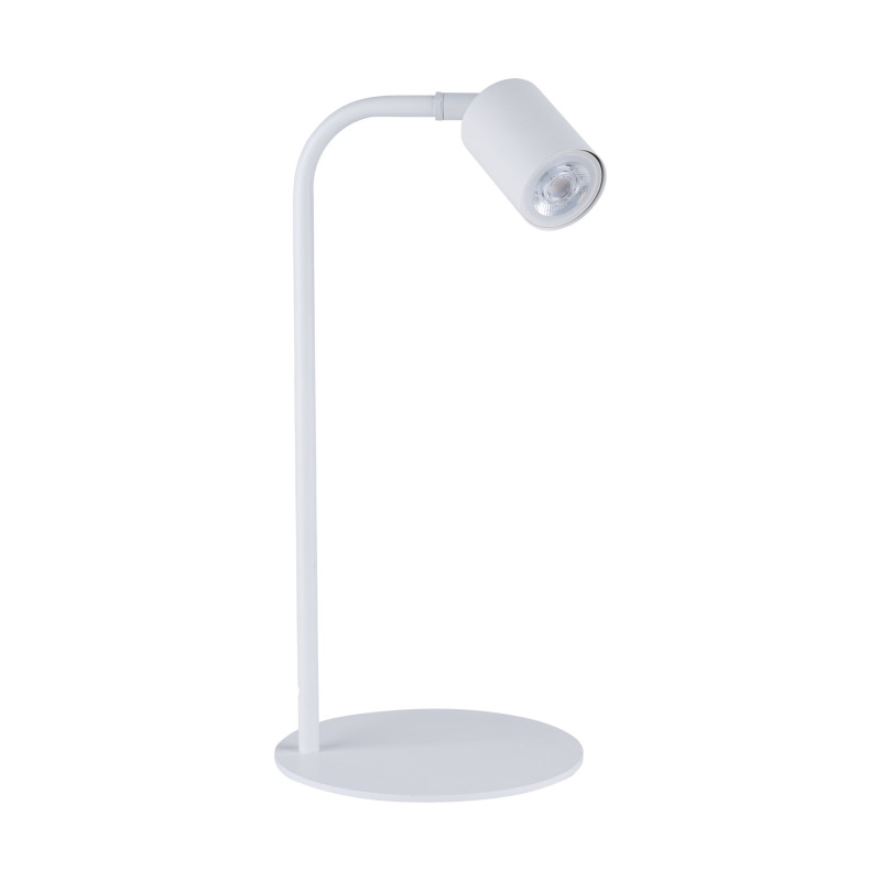 Lampe à poser LOGAN WHITE metal blanc Minimaliste 