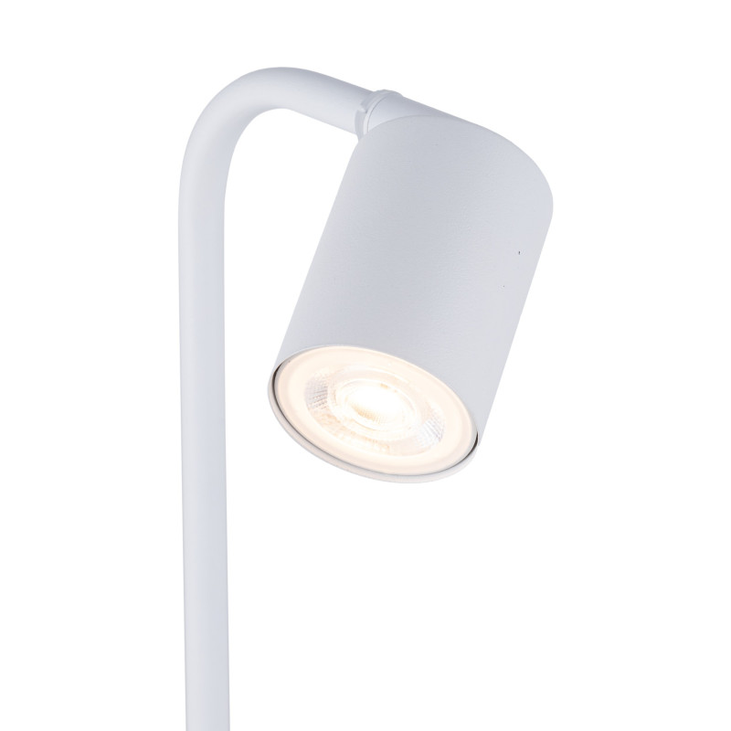 Lampe à poser LOGAN WHITE metal blanc Minimaliste 