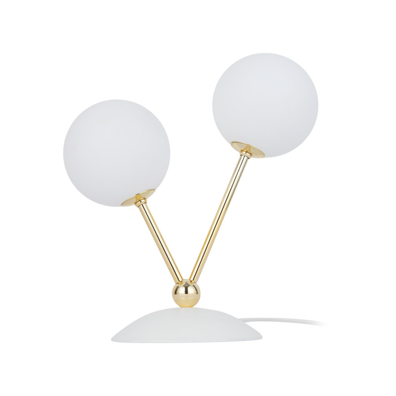 Lampe bulle de lumière : lampe à poser faite main, en bois et papier mâché  : luminaires par fairy-lumina-boutique