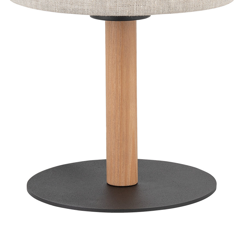 Lampe à poser ECO en tissu beige Gris Bohème 