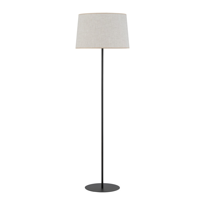 Lampadaire MAJA NATURE abat-jour lin beige gris Minimaliste 