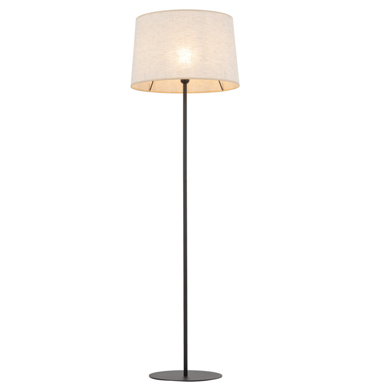 Lampadaire MAJA NATURE abat-jour lin beige gris Minimaliste 