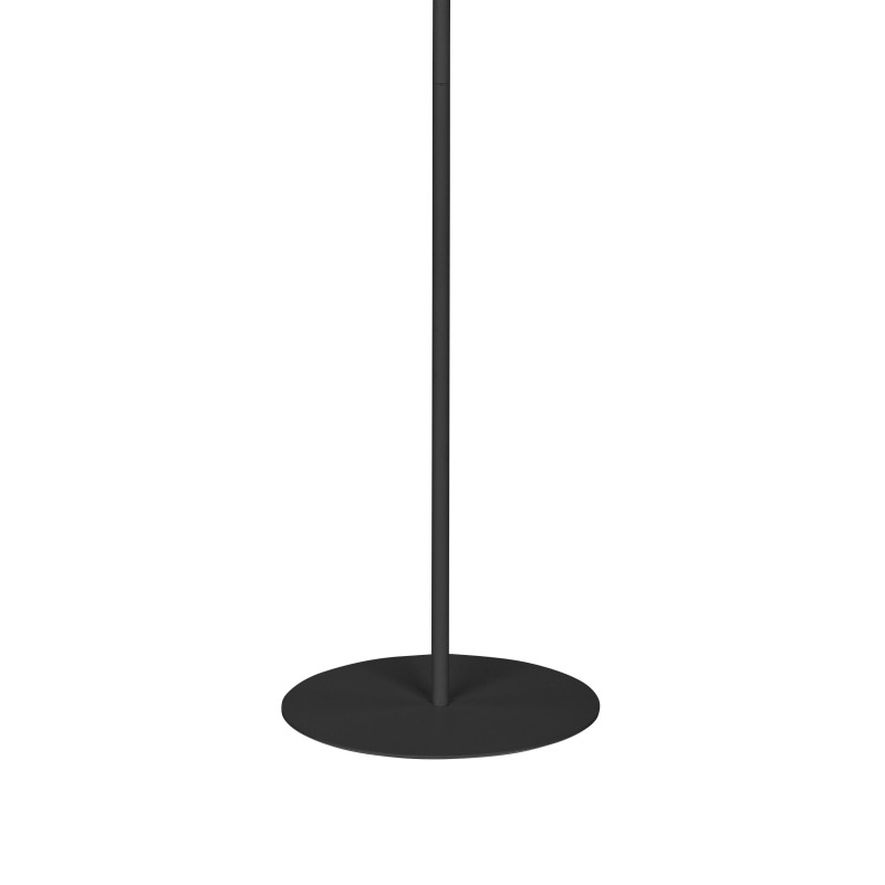 Lampadaire MAJA BLACK/WHITE abat-jour tissu blanc Minimaliste 