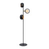 Lampadaire CYKLOP BLACK 3 boules metal noir Design chic 