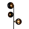 Lampadaire CYKLOP BLACK 3 boules metal noir Design chic 