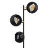 Lampadaire CYKLOP BLACK 3 boules metal noir Design chic 