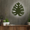 Applique murale feuille tropicale MONSTERA GREEN metal vert Nature 