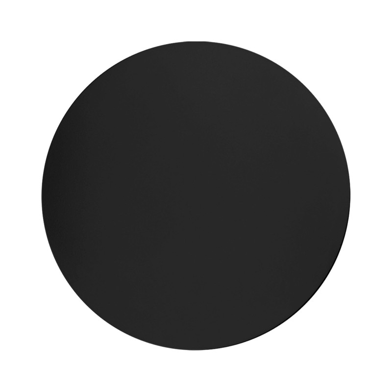 Applique murale ronde 40cm LUNA BLACK NEW métal noir Design Minimaliste 