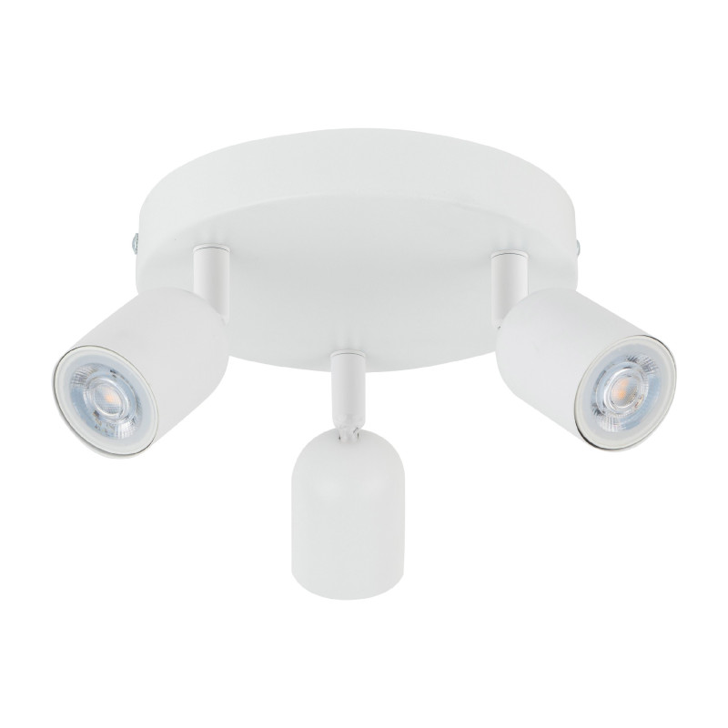 Plafonnier TOP WHITE 3 lampes orientables metal blanc Minimaliste 