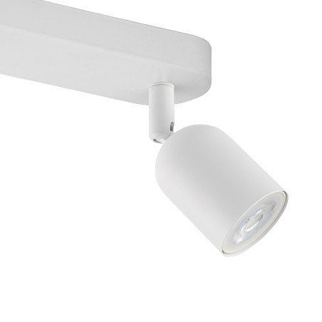 Plafonnier TOP WHITE 3 lampes orientables alignées métal blanc Design Minimaliste 