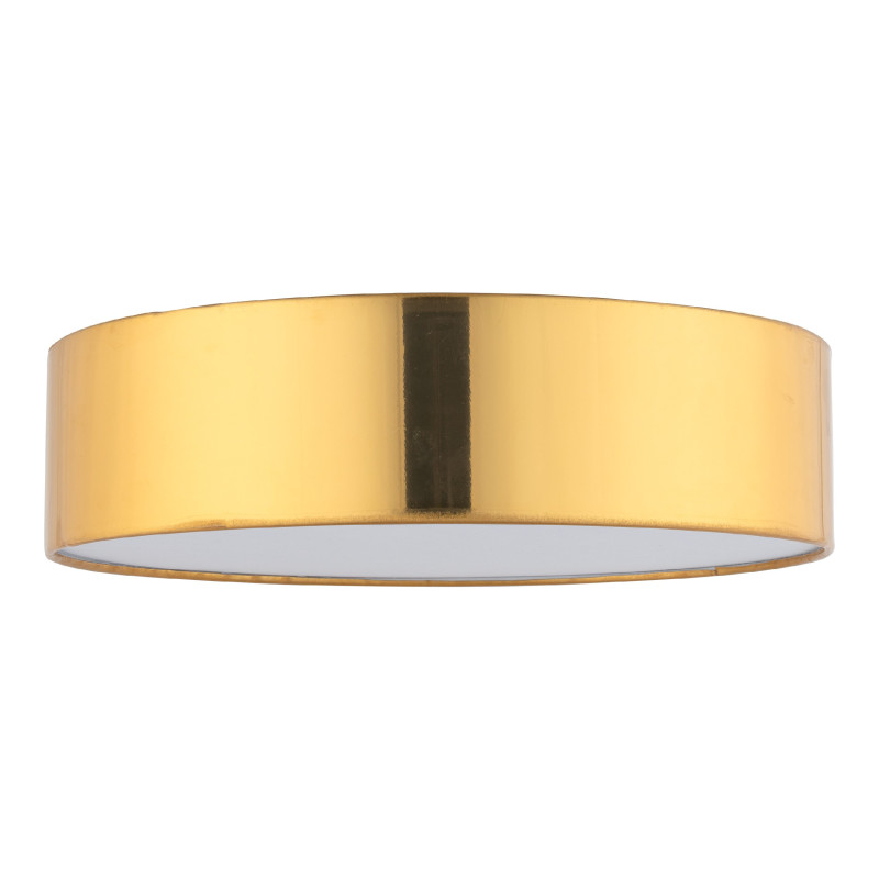 Plafonnier RONDO GOLD rond 45cm tissu doré Minimaliste 