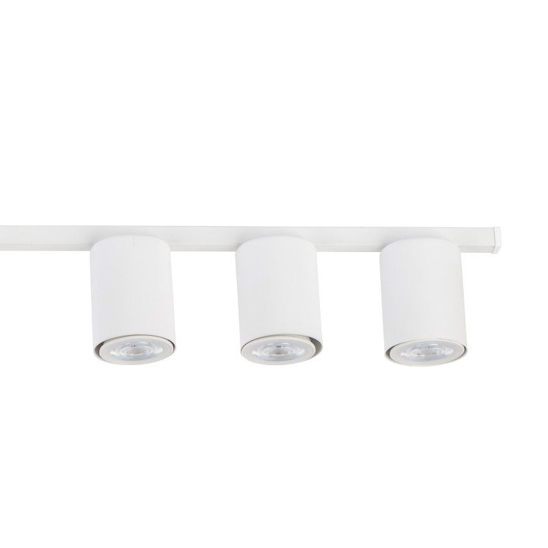 Plafonnier LOGAN WHITE 4 lampes metal blanc Minimaliste 