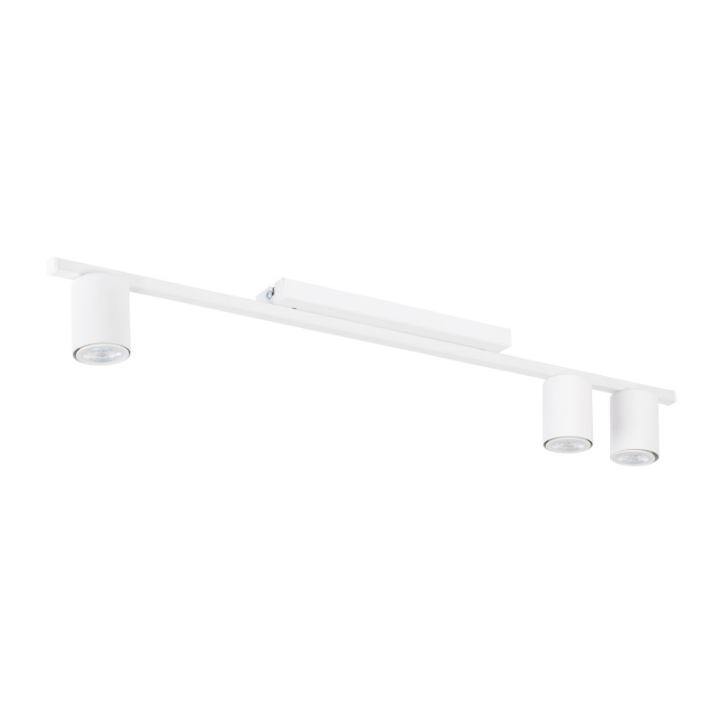 Plafonnier LOGAN WHITE 3 lampes metal blanc Minimaliste 