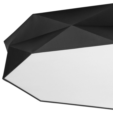 Plafonnier KANTOOR BLACK NEW 78cm tissu noir Design chic 