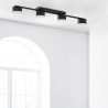 Plafonnier DALLAS BLACK 4 lampes metal noir Minimaliste 