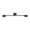 Plafonnier AVIA BLACK 2 lampes metal noir Industriel 