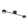 Plafonnier AVIA BLACK 2 lampes metal noir Industriel 