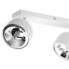 Plafonnier ALTEA WHITE 4 spots orientables alignés metal blanc Minimaliste 