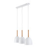 Suspension NORD WHITE 3 abat-jour metal blanc Industriel 