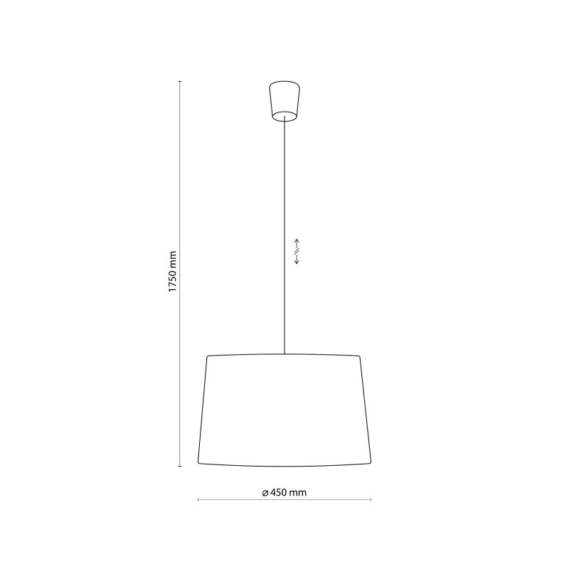 Luminaire Suspendu MORENO abat-jour D50cm métal ajouré noir Design