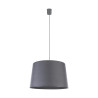 Suspension MAJA GRAY Tissu gris anthracite Design Minimaliste 