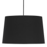 Suspension MAJA BLACK Tissu noir Design Minimaliste 