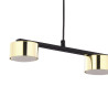 Suspension DALLAS GOLD 3 lampes metal doré Minimaliste 