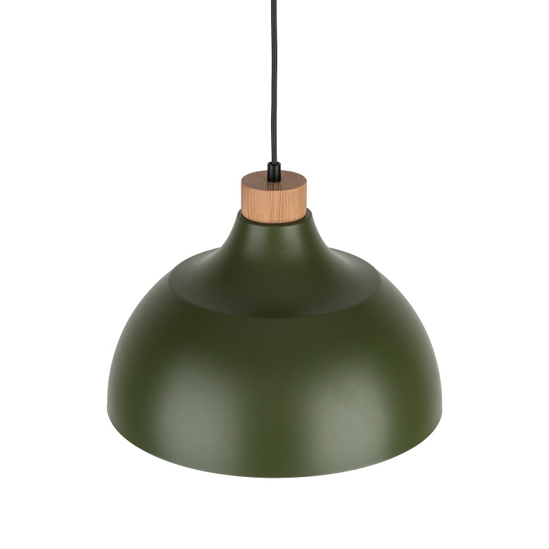 Suspension CAP GREEN abat-jour bol metal vert Vintage 