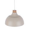 Suspension CAP BEIGE abat-jour bol metal beige Vintage 