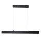 Suspension PIERCE rectangle plastique marbré noir LED blanc neutre 18W 1080Lm Design chic 