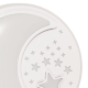 Applique murale ronde 48cm NOTE Lune et étoiles blanc LED 40W CCT 3000k à 6000k 2800Lm Enfant 