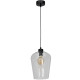 Suspension SANTIAGO abat-jour verre clair E27 Design chic 