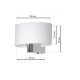 Applique murale CASINO abat-jour blanc E27 + liseuse métal chromé LED 1W Minimaliste 