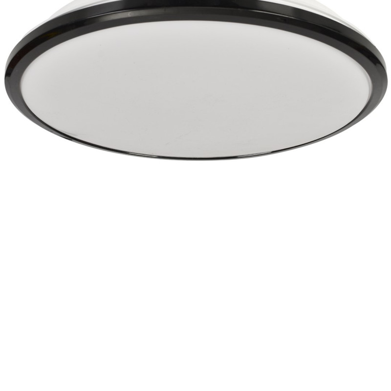 Plafonnier TERMA rond 36cm Noir et blanc LED blanc neutre 4000k 24W 1960Lm IP44  