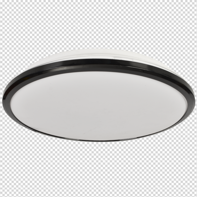 Plafonnier TERMA rond 36cm Noir et blanc LED blanc neutre 4000k 24W 1960Lm IP44  