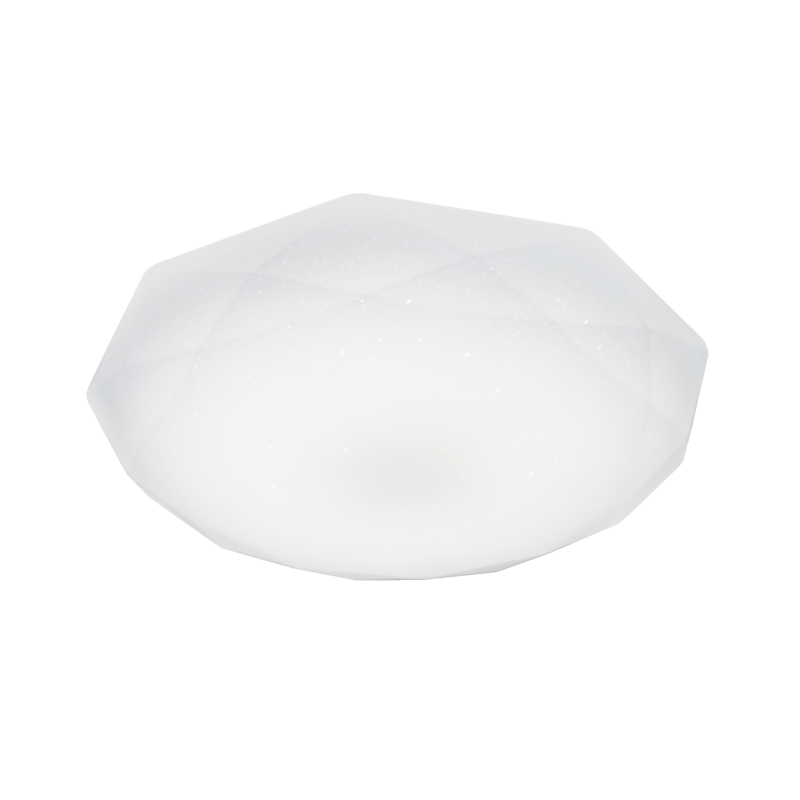 Plafonnier HEX 50cm géométrique à facettes LED 24W blanc neutre 1920Lm Vintage 