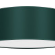 Plafonnier VERDE abat-jour rond 40cm tissu vert E27 Design chic 