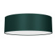 Plafonnier VERDE abat-jour rond 50cm tissu vert E27 Design chic 