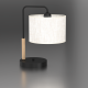 Lampe à poser ATLANTA abat-jour Lin beige gris E27 Nature 