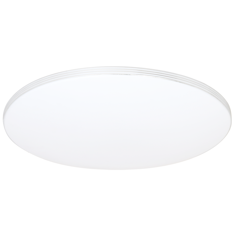 Plafonnier SIENA blanc rond 55cm 72W LED CCT 3000k à 6000k 4320Lm dimmable avec télécommande 