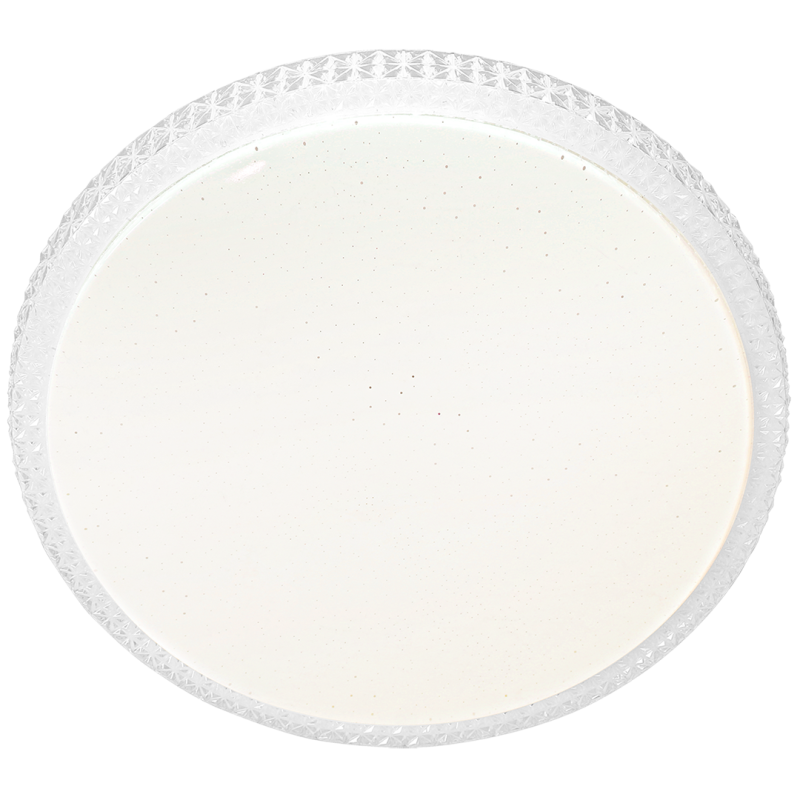 Plafonnier CRUZ rond blanc 50cm LED 3300Lm CCT 3000k à 6000k 66W + télécommande 