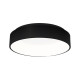 Plafonnier OHIO abat-jour 45cm acrylique noir LED 24W blanc neutre 4000k 1680Lm Minimaliste 