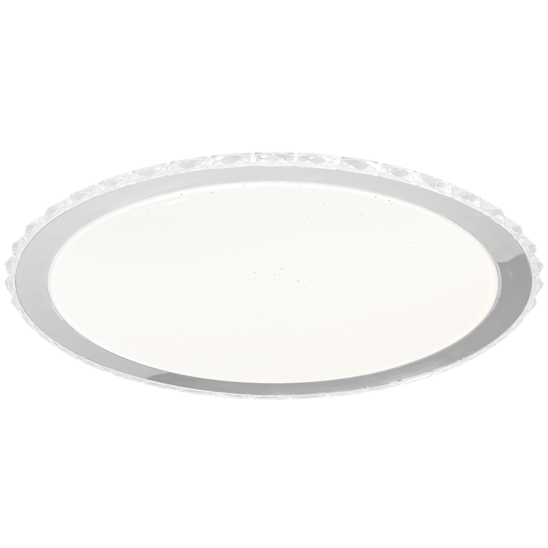 Plafonnier LAYLA rond 50cm blanc 3300Lm LED CTT 3000k à 6000k 50W dimmable avec télécommande 