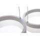 Suspension RING 3 anneaux lumineux blanc alignés LED blanc neutre 2520Lm 36W Design chic 