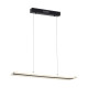 Suspension RAY rectangle lumineux noir et blanc LED 12W blanc naturel 840Lm Minimaliste 